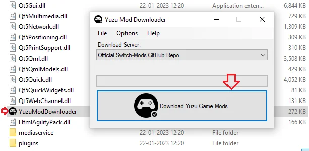 Open the YuzuModDownloader